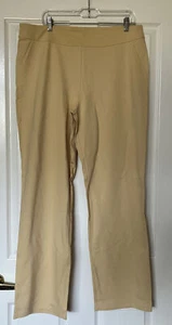 Linea by Louis Dell'Olio Regular Pull-On Super Ponte Knit Pants Buttrcrm Reg 16 - Picture 1 of 4