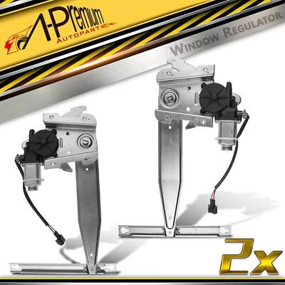 2x Window Regulator w/ Motor Rear for Chrysler Aspen 07-09 Dodge Durango 04-09 - Image 1 of 4