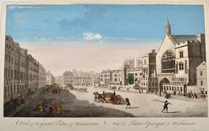 London View of the Grand Palace of Westminster Optical View Orig. 1780 Daumont - Picture 1 of 4