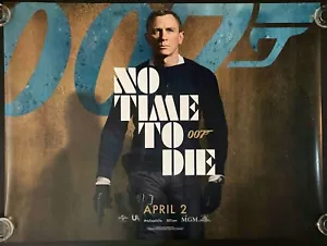 No Time to Die ORIGINALS Quad Movie Film Cinema Poster James Bond MINT 2021 - Imagen 1 de 8