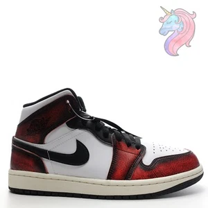Nike Air Jordan 1 Mid Wear-Away Chicago Bred Sail Mens Size 8.5 DV9565-006 New - Picture 1 of 18