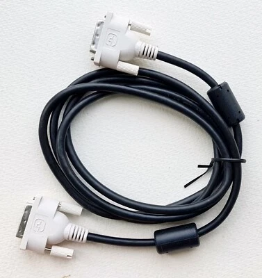 DVI-D to DVI-D Digital HDTV Monitor Projector Dual Link Ferrite Cable 1m New - Image 1 of 4