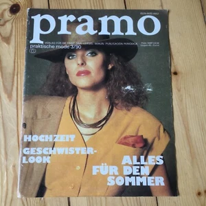 PRAMO 3/1990 Schnittmuster Zeitschrift Bluse Rock Hose Brautanzug Hochzeit 90er - Bild 1 von 11