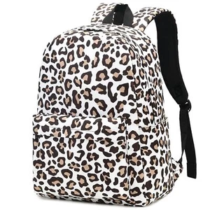 Leopard School Backpack for Girls Women Teens School Bags Bookbags Ladies Lap... - Picture 1 of 6