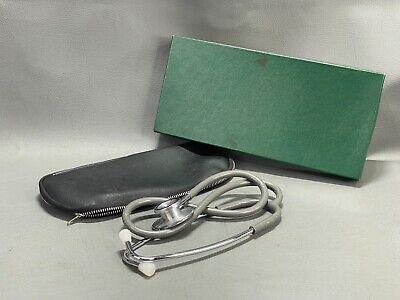 Vintage 1970s STETHOSCOPE - Medical Doctor Cardiology Science - Boxed W/Case • 25.94£