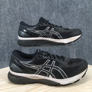 Asics Shoes Mens 9 Gel Nimbus 21 Lace Up Low Top Running Sneakers 1011A168 Black - Picture 1 of 16