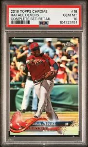 2018 Topps Chrome Rafael Devers RC #18, COMPLETE FACTORY SET VARIATION, PSA 10 - Bild 1 von 2