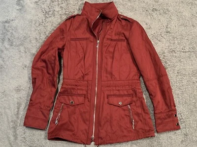 Chaqueta Casa Blanca Mercado Negro Mujer 2 Granate Rojo Utilitario Militar Ligera Foto 1 de 4