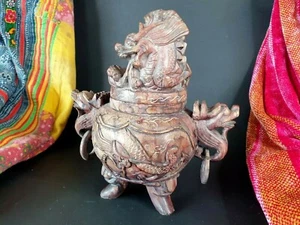Old Japanese Carved Stone Incense Burner …beautiful collection and display piece - Picture 1 of 12