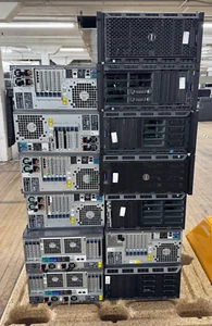 LOT OF 13 ASSORTED DELL POWEREDGE SERVERS (7x) T430 (2x) T320 (3x) T620 w/ CPU - Picture 1 of 14