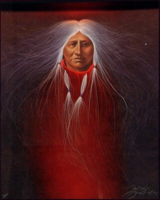 RARA Litografía Firmada a Mano Frank Howell "Sage Fire" | Edición Limitada: 140/950 Foto 1 de 4