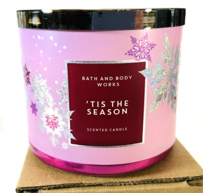 Bath & Body Works 'Tis the Season Large 3-Wick Candle Apple Cinnamon Cedarwood - Image 1 of 4