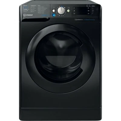 Indesit BDE 96436 KV UK Free Standing Washer Dryer 9Kg 1400 rpm Black D Rated - Image 1 of 4