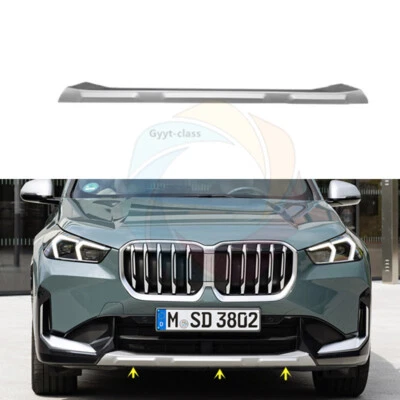 For BMW X1 U12 2023-2025 Silver Front Bumper Lower Guard plate Foto 1 de 4