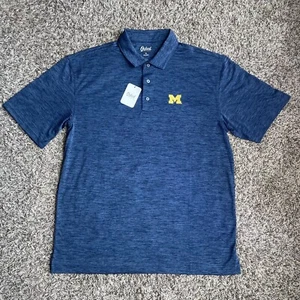 Oxford America Michigan Wolverines Golf Poloshirt Herren Größe XL University Blue - Bild 1 von 4