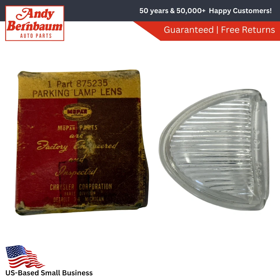 1940 Plymouth P9 Roadking P10 Deluxe парковки лампа прозрачный объектив 875235 новый из старых запасов. - Изображение 1 из 4