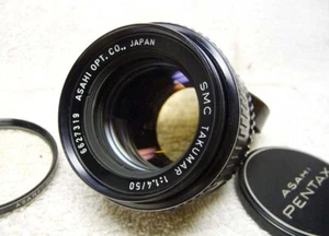 Vintage Asahi Optical 50mm f/1.4 SMC TAKUMAR M42 Screw Mount Lens. Lanthanum? - Picture 1 of 10