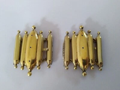 ANCIENS FERMOIRS EMPIRE VERMEIL ARGENT MASSIF pour bracelet collier 1819 1838 - Photo 1/4