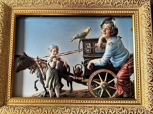 Handgefertigte Kunst gerahmte Wandbehang Dekor Geschenk 9,6 x 7,2 Zoll - Bild 1 von 3