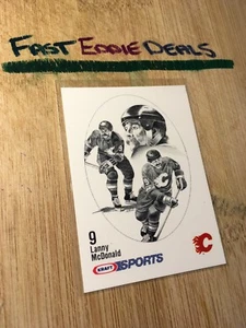 KRAFT SPORTS HOCKEY 1986-87 LANNY MCDONALD CARD UNNUMBERED CALGARY FLAMES - Picture 1 of 2