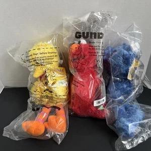 Sesame Street Elmo, Grover, & Big Bird Push ~ GUND ~ Brand New And Sealed - Picture 1 of 5