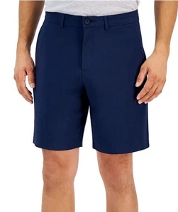 Alfani Mens Navy Regular Fit Tech Stretch Chino Shorts  40 NEW $50 100171801MN - Picture 1 of 2