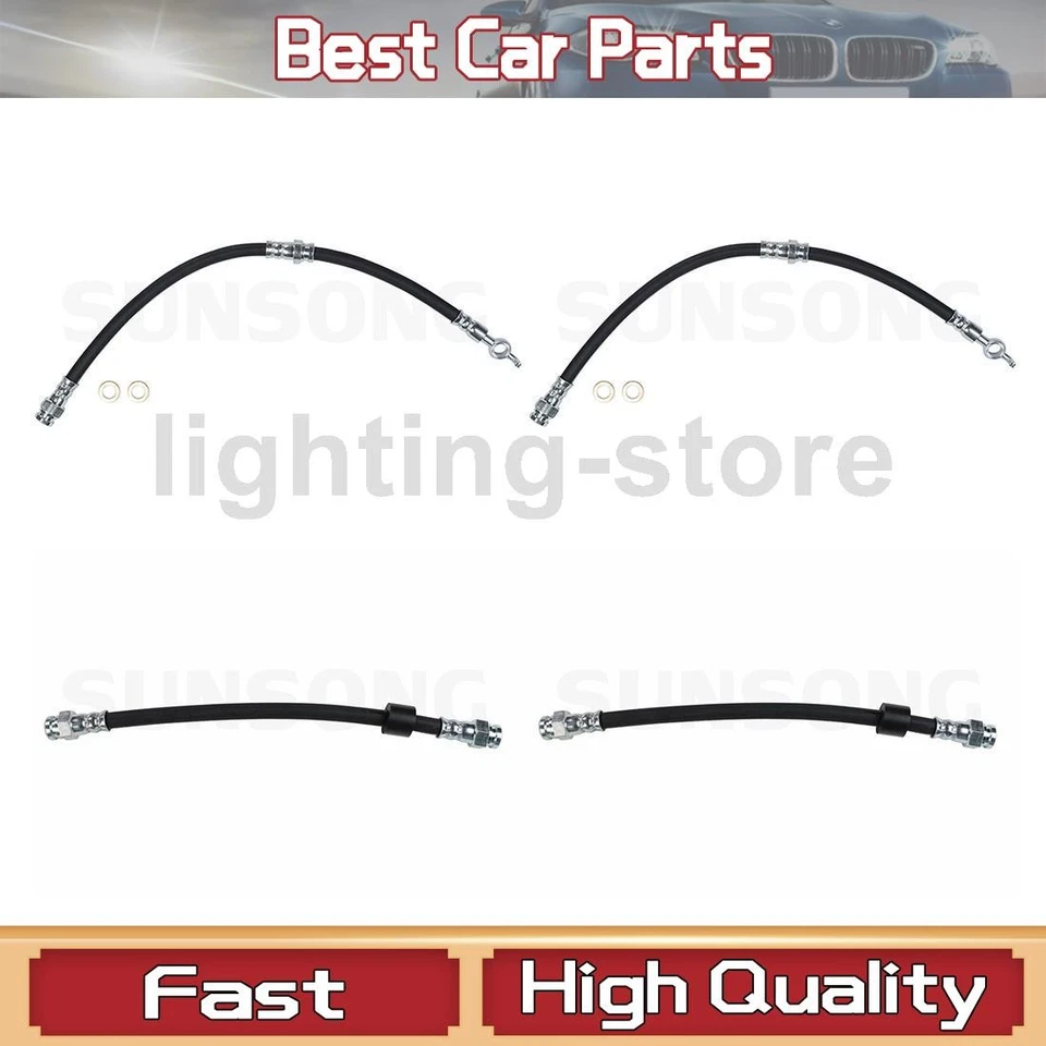 Línea de freno hidráulico de manguera de freno delantero trasero 4 para Ford Escort 1994-1997 Foto 1 de 4