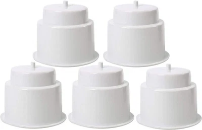 5件装白色塑料杯饮料架插入带排水船用房车房车 — 第 1/4 张图片