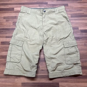 REI Shorts Boys’ Sz L(14/16) Khaki Hiking Outdoor Nylon Adjustable Waist - Picture 1 of 6