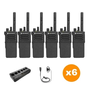 Motorola DP4400 UHF Digital Radios & 6way Charger - Picture 1 of 1