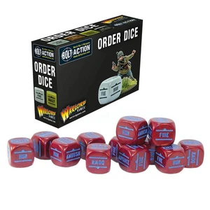 Bolt Action Orders Dice - Maroon - Picture 1 of 2