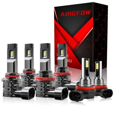 For GMC Terrain 2010-2015 Combo LED Headlight Hi/Lo Beam + Fog Light Bulbs - Image 1 of 4