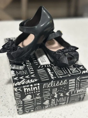 Mimi Melissa Infant Shoes Size 5 Black Dress - Image 1 of 4