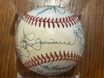 1980 New York Mets team signed baseball - Joe Torre, Jeff Reardon, Lee Mazzilli - Image 1 of 4