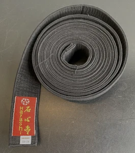 Taekwondo Gürtel, Karategürtel, Gürtel für Kampfanzug schwarz, 330cm, gebraucht - Bild 1 von 1
