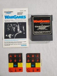 WarGames (1984) for ColecoVision & Adam with Cartridge, Manual, Overlays Working - Picture 1 of 7