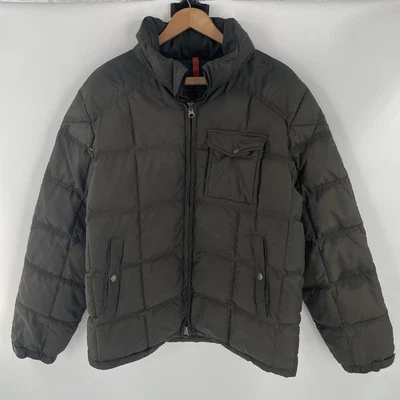 J Crew Expedition Down Puffer Jacket in Military Green - Mens Size M - Hooded - Image 1 of 4