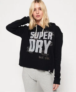 Superdry Damen-Kapuzenpullover mit kurzer Applikation - Bild 1 von 5