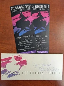  Ace Awards Gala Original 1992 Tickets - Picture 1 of 4