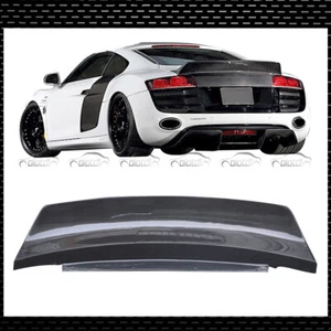 For 2006-2012 Audi R8 V10 LB Style Carbon Fiber Duck Tail Spoiler Body kit Lip - Picture 1 of 12