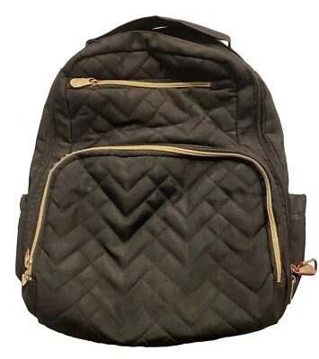 Mochila bolsa de pañales Fisher Price 92039 Morgan - negra con gancho utilitario Foto 1 de 3