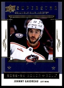 Johnny Gaudreau 2023-24 Upper Deck Series 1 Honor Roll RC #HR-1 Columbus Blue