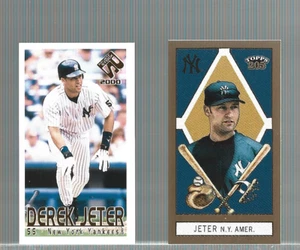 2 Mini cards Derek Jeter, 2003 Topps 205 Brooklyn Back & 2000 Private Stock - Picture 1 of 2