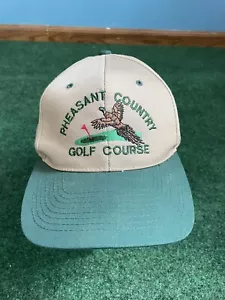 Vintage Pheasant Country Golf Course Embroidered Hat Cap SnapBack North Dakota - Picture 1 of 6