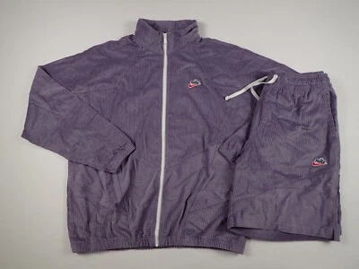 SAMPLE Nike Heritage Corduroy Windrunner Jacket with Matching Shorts Da0031 - Image 1 of 4