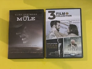 THE MULE / GRAN TORINO / SULLY / AMERICAN SNIPER (4 FILM COMBO) CLINT EASTWOOD - Picture 1 of 13