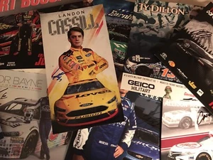  Signed Autograph 11 Hero Card Lot kyle Larson, Kurt Busch, martin Truex, ++ - Picture 1 of 3