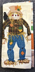 Scarecrow Fall Fabric Panel Cut & Sew Halloween Decor pillow doll 15" Cotton - Picture 1 of 4