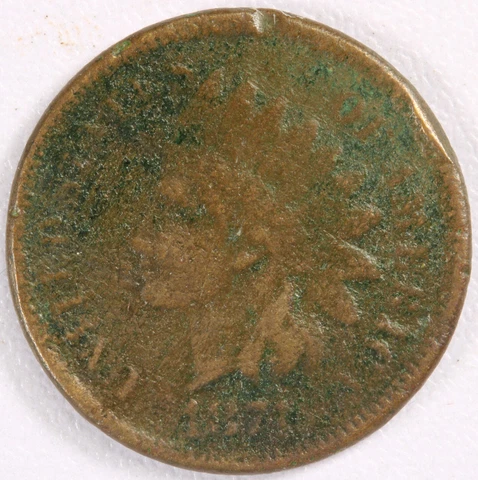 1871 Indian Head Cent - Enviro. Damage Cover