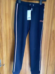 Hugo Boss Joggers Age 10 Years New Tags Navy Girls Bottoms - Picture 1 of 10